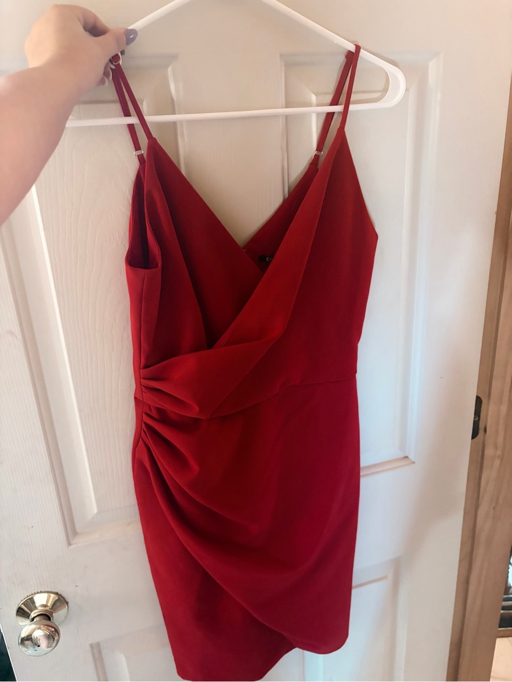 Gianni Bini Red Wrap-Detail dress
